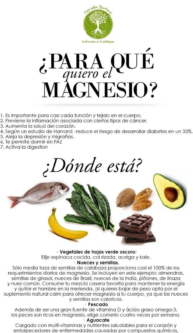 Para Que Sirve El Magnesio Y Donde Podemos Encontrarlo Infografías Y Remedios 1721